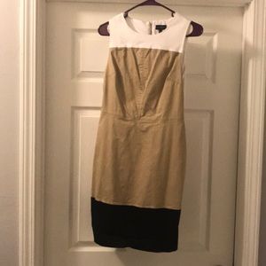 Khaki sheath dress